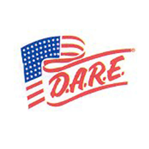 DARE Flag Vinyl Decal - Clear Background