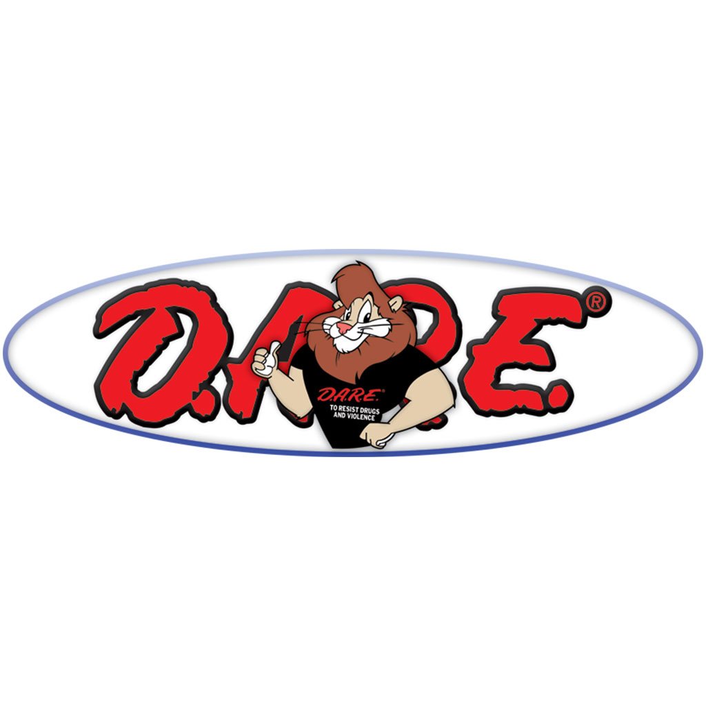 Oval Red DARE See Through Vinyl Decal